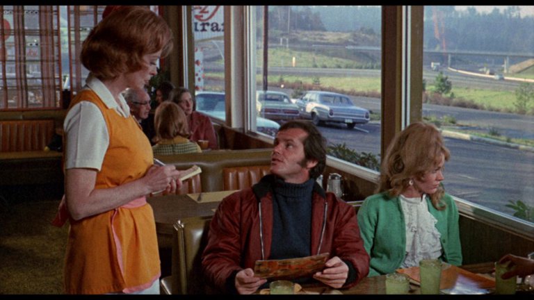 Screen capture from Five Easy Pieces