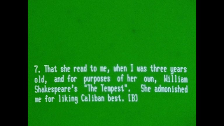 Screen capture from A Hollis Frampton Odyssey