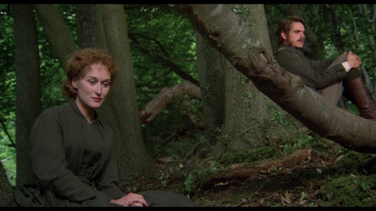 Screen capture from The French Lieutenant’s Woman