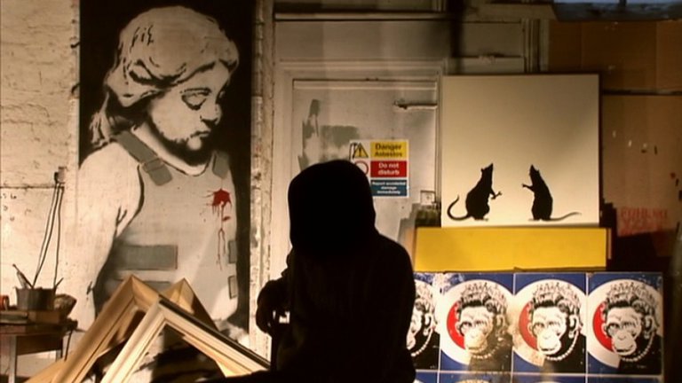 Screen capture from Exit Through the Gift Shop