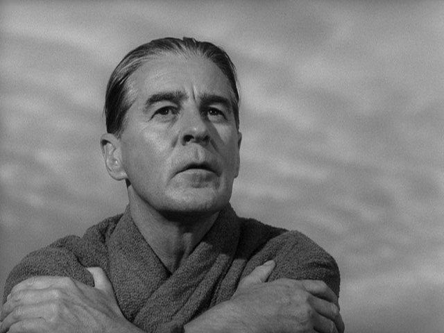 Screen capture from A Film Trilogy by Ingmar Bergman