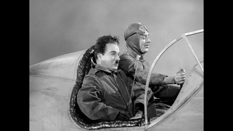Screen capture from The Great Dictator