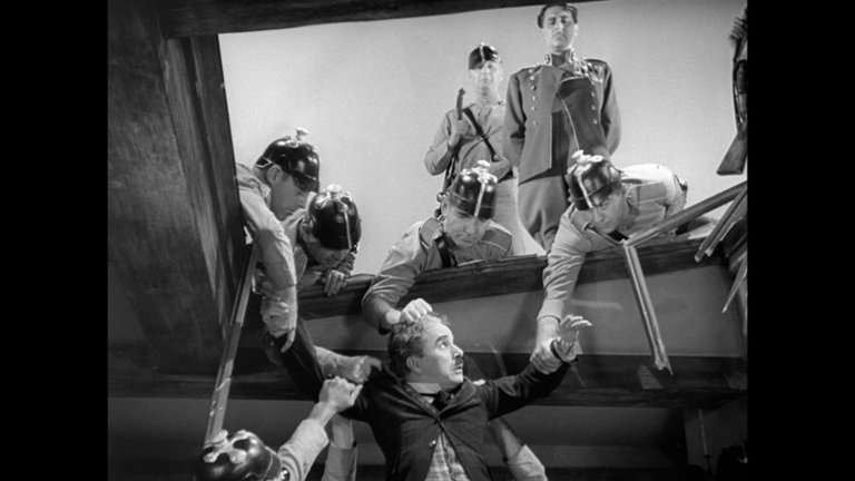 Screen capture from The Great Dictator