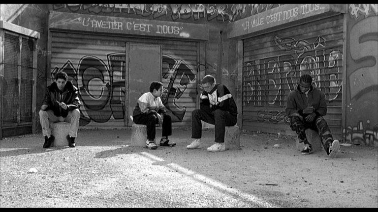 Screen capture from La haine