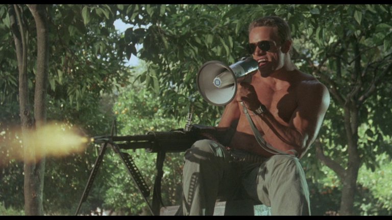 Screen capture from Hired to Kill