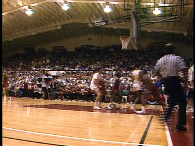 Screen capture from Hoop Dreams