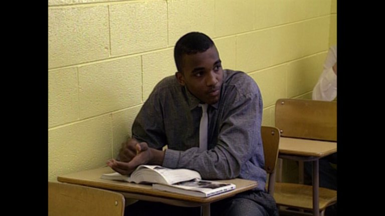 Screen capture from Hoop Dreams