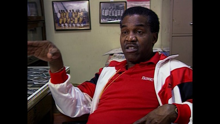 Screen capture from Hoop Dreams