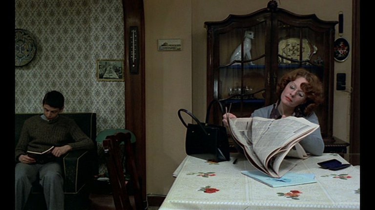 Screen capture from Jeanne Dielman, 23, quai du Commerce, 1080 Bruxelles