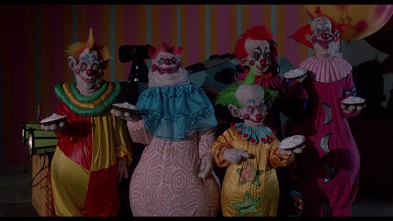 Screen capture from Killer Klowns from Outer Space