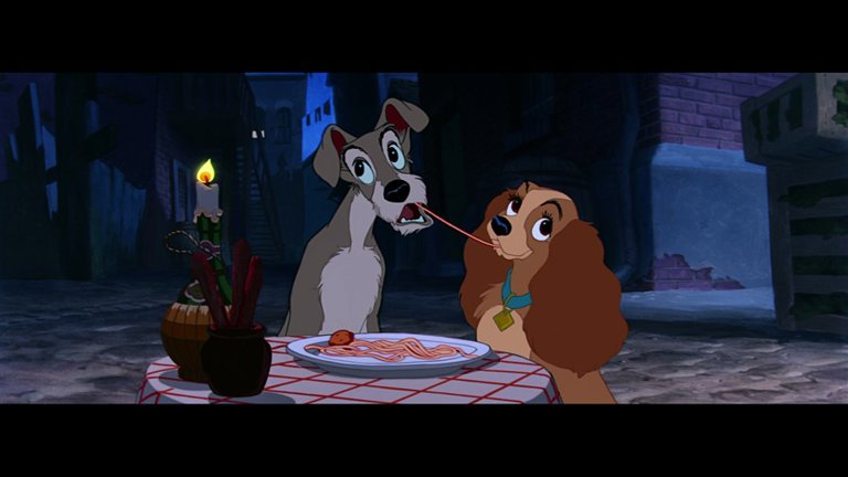 Screen capture from Lady and the Tramp