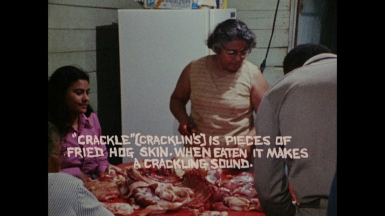 Screen capture from Les Blank: Always for Pleasure