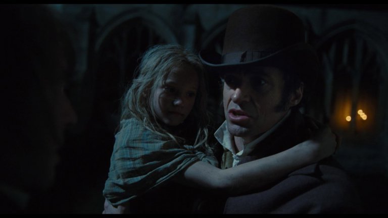 Screen capture from Les Misérables