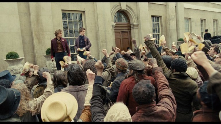 Screen capture from Les Misérables