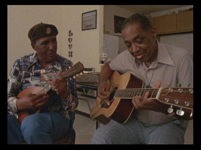 Screen capture from Louie Bluie