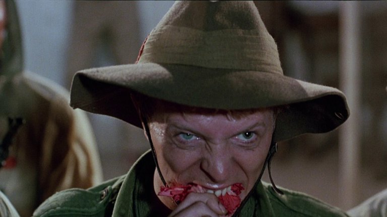 Screen capture from Merry Christmas Mr. Lawrence