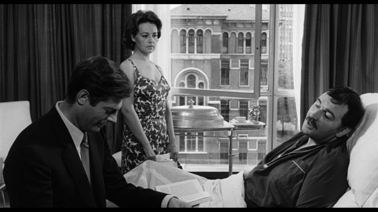 Screen capture from La notte