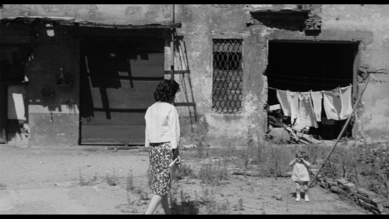 Screen capture from La notte