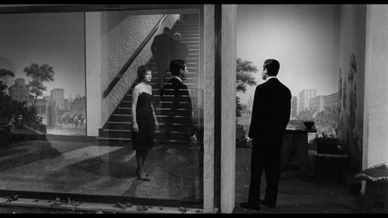 Screen capture from La notte