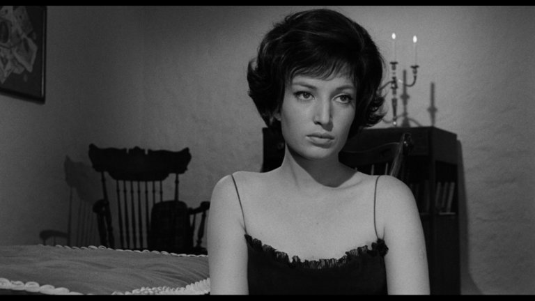 Screen capture from La notte