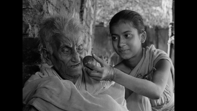 Screen capture from Pather Panchali
