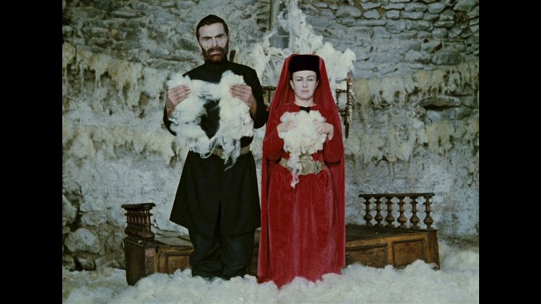 Screen capture from The Color of Pomegranates