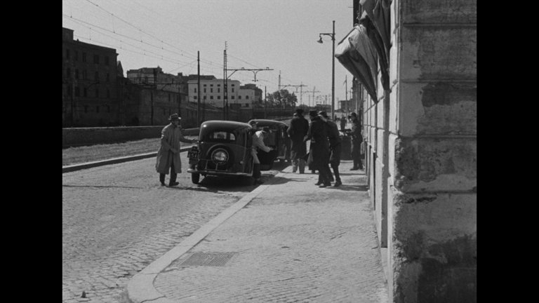 Screen capture from Rome Open City