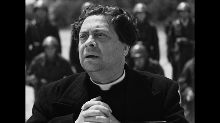 Screen capture from Rome Open City