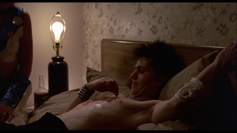 Screen capture from Sid & Nancy