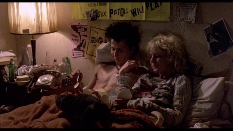Screen capture from Sid & Nancy