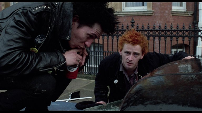 Screen capture from Sid & Nancy