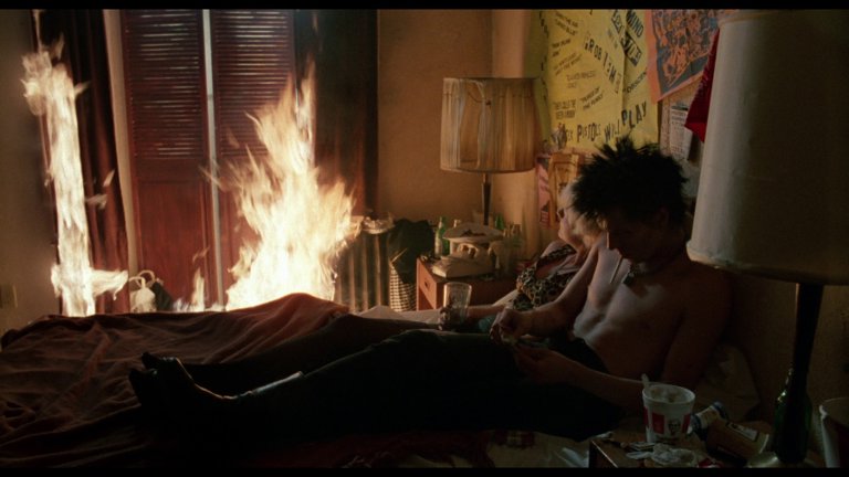 Screen capture from Sid & Nancy