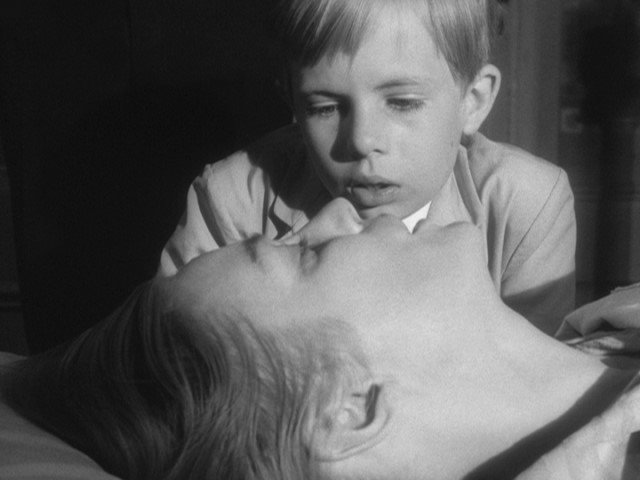 Screen capture from A Film Trilogy by Ingmar Bergman