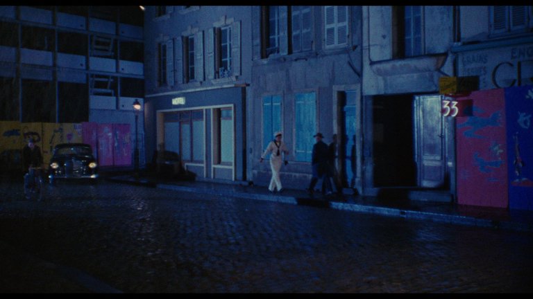 Screen capture from The Umbrellas of Cherbourg