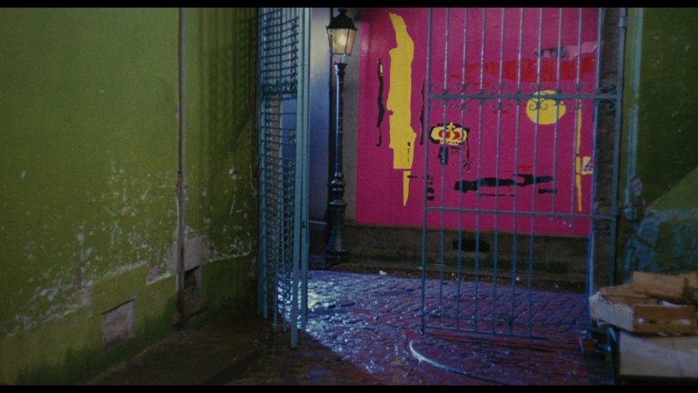 Screen capture from The Umbrellas of Cherbourg
