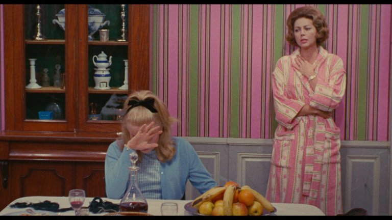 Screen capture from The Umbrellas of Cherbourg