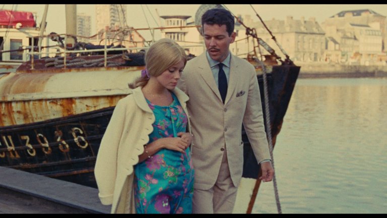 Screen capture from The Umbrellas of Cherbourg
