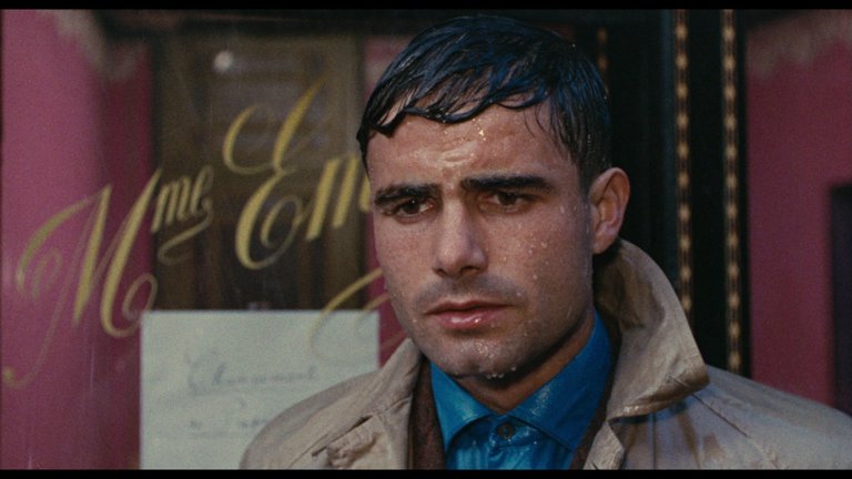 Screen capture from The Umbrellas of Cherbourg