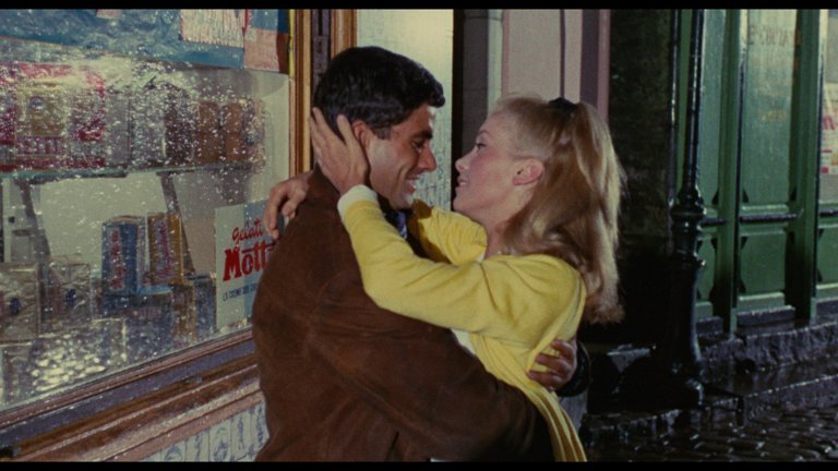 Screen capture from The Umbrellas of Cherbourg