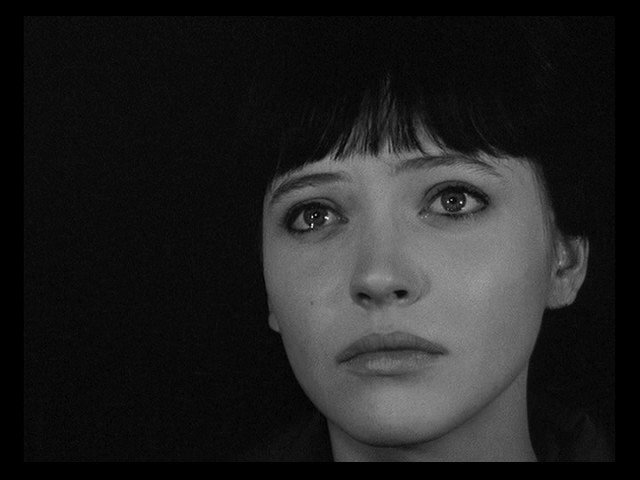 Screen capture from Vivre sa vie