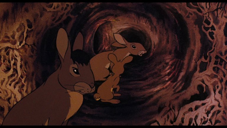 Screen capture from Watership Down