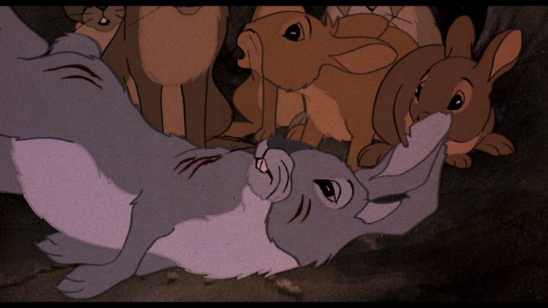 Screen capture from Watership Down