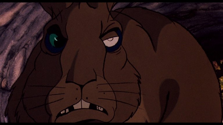 Screen capture from Watership Down