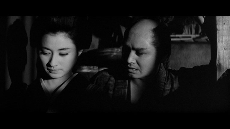 Screen capture from Zatoichi: The Blind Swordsman