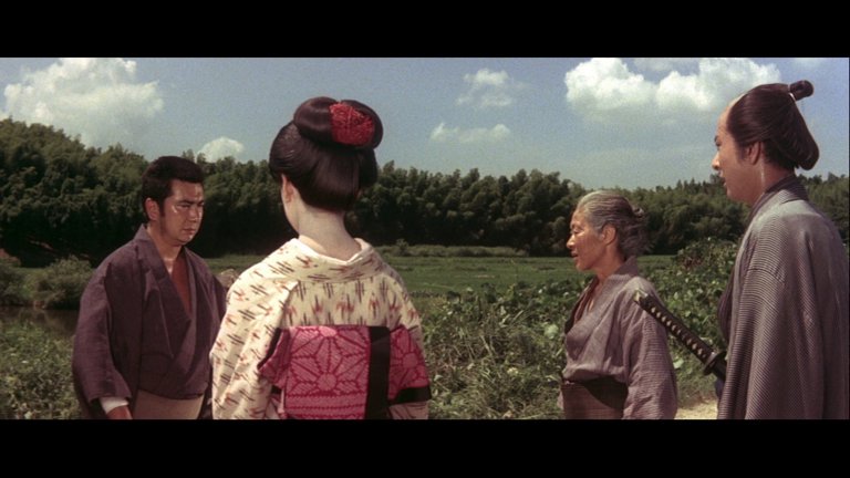 Screen capture from Zatoichi: The Blind Swordsman