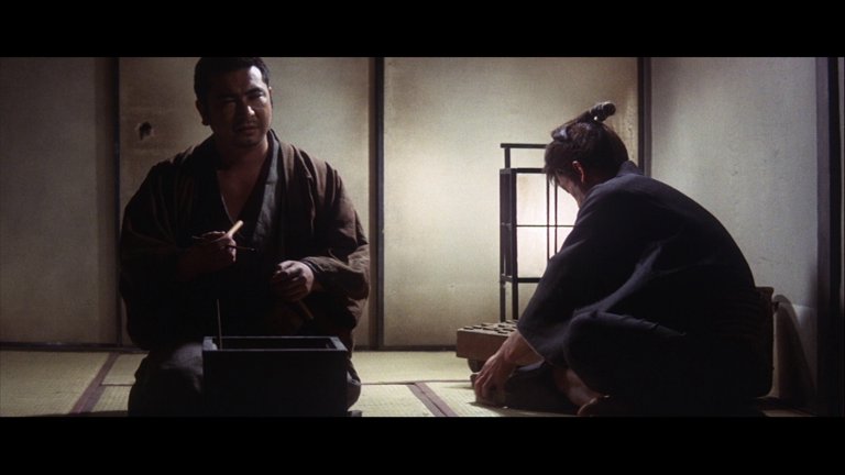 Screen capture from Zatoichi: The Blind Swordsman