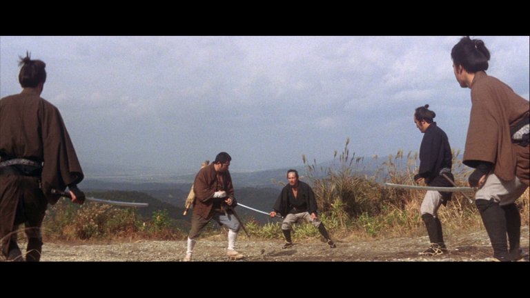 Screen capture from Zatoichi: The Blind Swordsman