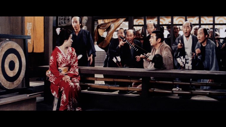 Screen capture from Zatoichi: The Blind Swordsman