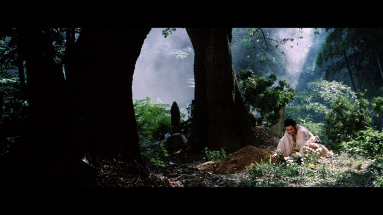 Screen capture from Zatoichi: The Blind Swordsman