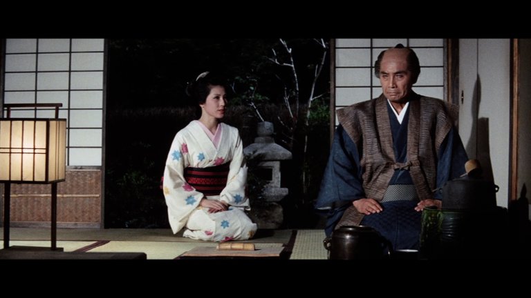 Screen capture from Zatoichi: The Blind Swordsman